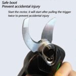 Elektrische Astschere, Holzschere, kabellos, für den Garten, Schnittdurchmesserbereich 2,5–3 cm, mit 2 Batterien, 16,8 V, 200 mAh, Bewegung mit Vollkupferdraht