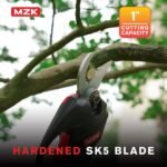 MZK 20V Battery Operated Cordless Electric Pruning Shears Range up to 12ft Pruning Shears with Rechargeable Battery, 1.2" Cutting Diameter (Battery and Charger Included)