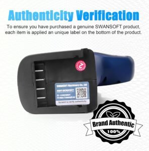 SWANSOFT Elektrische Astschere mit Stab, 40mm 25.2V /4+4Ah Akku-Schere mit 1050W bürstenlosem Motor Professionelle Akku-Schere, SW-921-1 (0,9 Meter hoch)