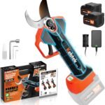 Kebtek KT 9035 Battery Pruning Shears Lightweight 35 mm Electric Scissors for Garden 21 V 4000 mAh Battery Secateurs Professional Compatible with Extension Telescopic Handle Boxwood Shears Electric