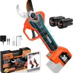 Kebtek Professionelle Akku Astschere 2025 NEU, 16.8V 30mm Elektrische Gartenschere 2x2500mAh Batterien 8-10H Laufzeit Sicherheitsschalter, Gartenschere Heavy Duty für Baum, Ast & Rose
