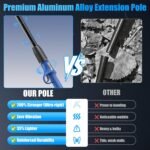 SWANSOFT Elektrische Astschere mit Stab, 40mm 25.2V /4+4Ah Akku-Schere mit 1050W bürstenlosem Motor Professionelle Akku-Schere, SW-921-1 (0,9 Meter hoch)