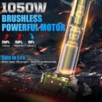 SWANSOFT Elektrische Astschere mit Stab, 40mm 25.2V /4+4Ah Akku-Schere mit 1050W bürstenlosem Motor Professionelle Akku-Schere, SW-921-1 (0,9 Meter hoch)