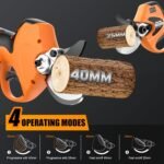 8605PRO Akku Astschere, 40mm Professionelle Elektrische Gartenschere, 1050W 2x21V 4A Akku Baumschere