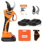 8605 Akku Astschere, 40MM Professionell Elektrische Astschere mit Akku,1050W 2x21V 2A Progressive Elektrische Gartenschere, mit 1.2m Verlängerungskabel