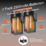Kebtek Professionelle Akku Astschere 2025 NEU, 16.8V 30mm Elektrische Gartenschere 2x2500mAh Batterien 8-10H Laufzeit Sicherheitsschalter, Gartenschere Heavy Duty für Baum, Ast & Rose