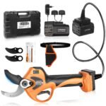 8605PRO Battery Pruning Shears, 40 mm Professional Electric Pruning Shears, 1050W 21V 2A + 4A Battery Loppers