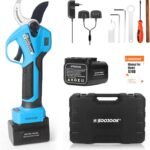 S748 Akku Astschere, 35MM Progressive Elektrische Astschere, 16.8V 2×4000mAH Elektrische Gartenschere für Weinberg und Oliven