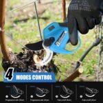 S748 Akku Astschere, 35MM Progressive Elektrische Astschere, 16.8V 2×4000mAH Elektrische Gartenschere für Weinberg und Oliven